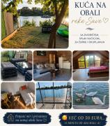 Chill kuća na obali Save sa splav kućicom