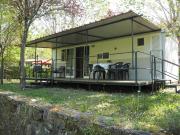 Comfortabele mobile homes met airco en eigen buitenruimte