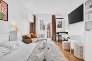 White Studio in Old Town with Balcony