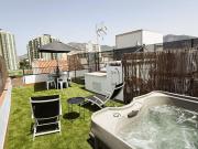 Luxury beach penthouse with Jacuzzi
