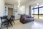 Apartamento à beira-mar vista lateral mar JBM302