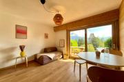 Studio with Mont Blanc view terrace and garden