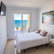 Peñíscola 1 línea Terraza con vistas al mar, piscina, aire acondicionado y parking