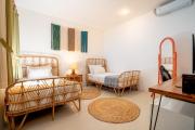 50m to Berawa Beach NU Boutique Hotel, Free Gym, Single bed