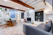 Terracotta & Wooden Beams Style in Historic Center of Rome