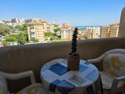 Benalbeach Beauty- Sunny studio with ocean views, balcony, and windows in every room