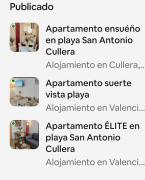 Apartamento ENSUEñO en Cullera playa San Antonio