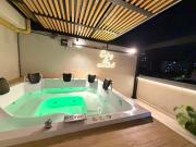 Jacuzzi privado, terraza, Tranvía, Medellín
