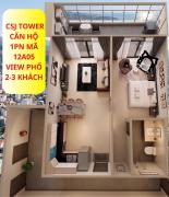 Căn Hộ CSJ Tower 1PN 60m Tầng Cao View Đẹp Sarah Home