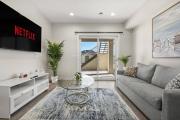 Sage Hill 1BR Suite in NW Calgary – Queen Bed, 65-inch TV, Full Kitchen