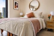 Depto. 2 Dormitorio y 2 baños, AC, parking, Ñuñoa