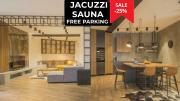 160 m Luxury Retreat Jacuzzi, Sauna & Free Parking