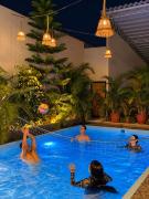 Casa Greemat 3Habs con AC, piscina y a pasos del mar
