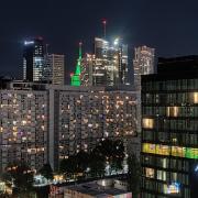 13th-Floor Warsaw Skyline AC Central Location