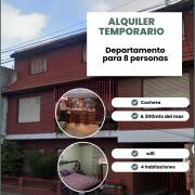 Departamento temporario en Necochea para 8 personas