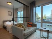 Lux studio with gym, kitchen and smart TV
