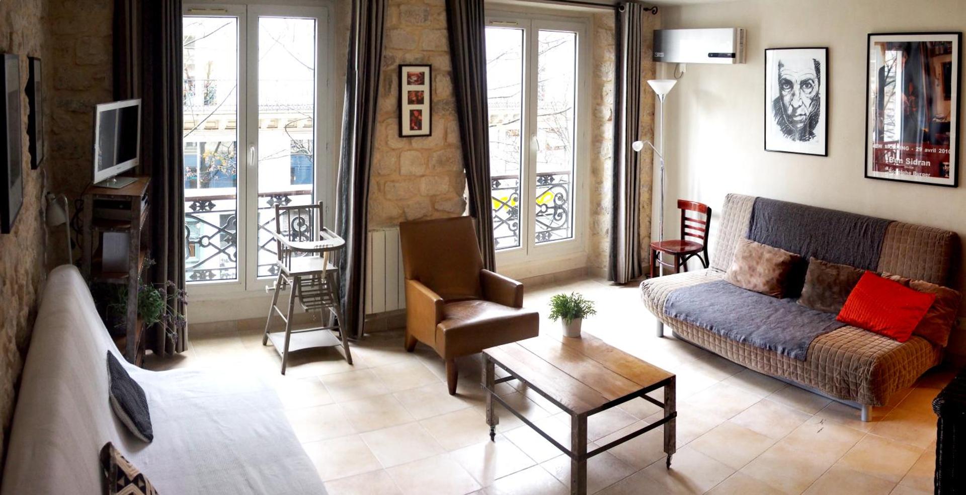 Appartement clair et lumineux au centre de Paris