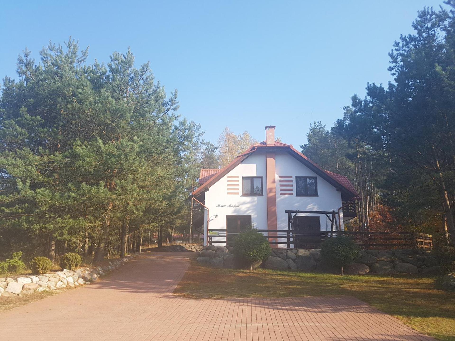 Agro Breza dom z kominkiem 80 metrów od jeziora - sauna, balia ogrodowa