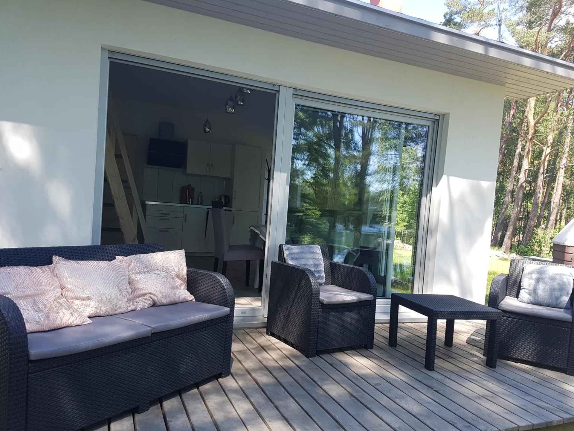 Agro Breza domek nad samym jeziorem- sauna ogrodowa