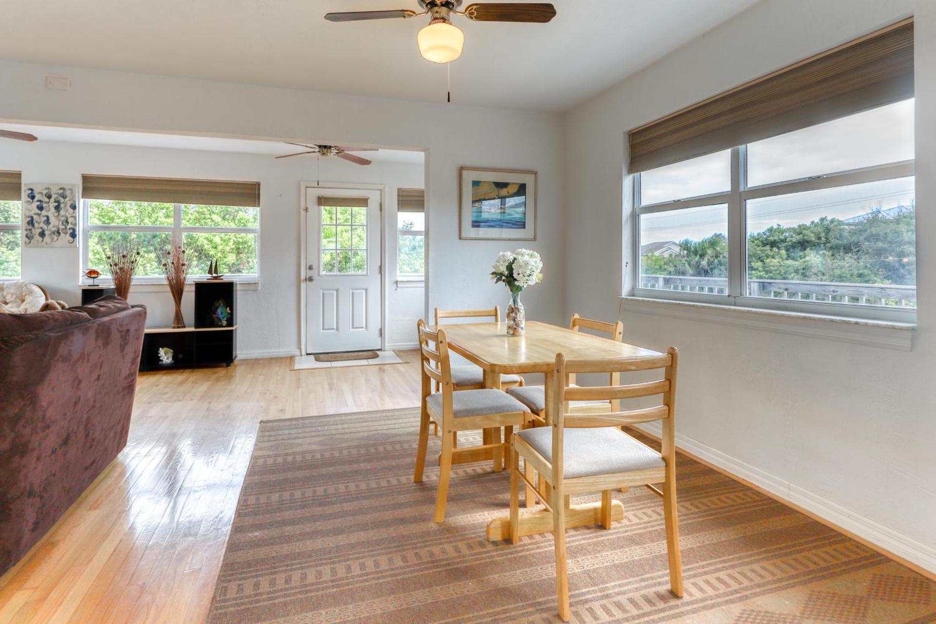 Dog-Friendly Home with Beach Access & Deck - Snowbirds Welcome