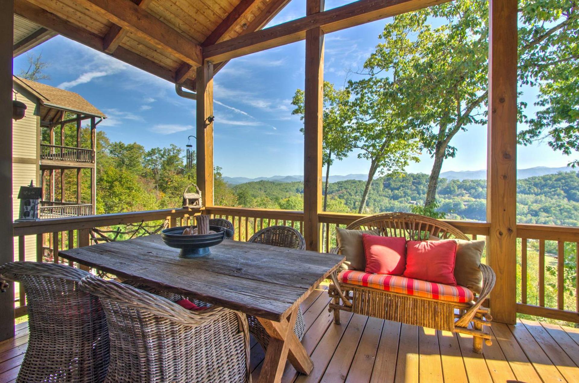 Bryson City Condo with Spectacular Views and Amenities