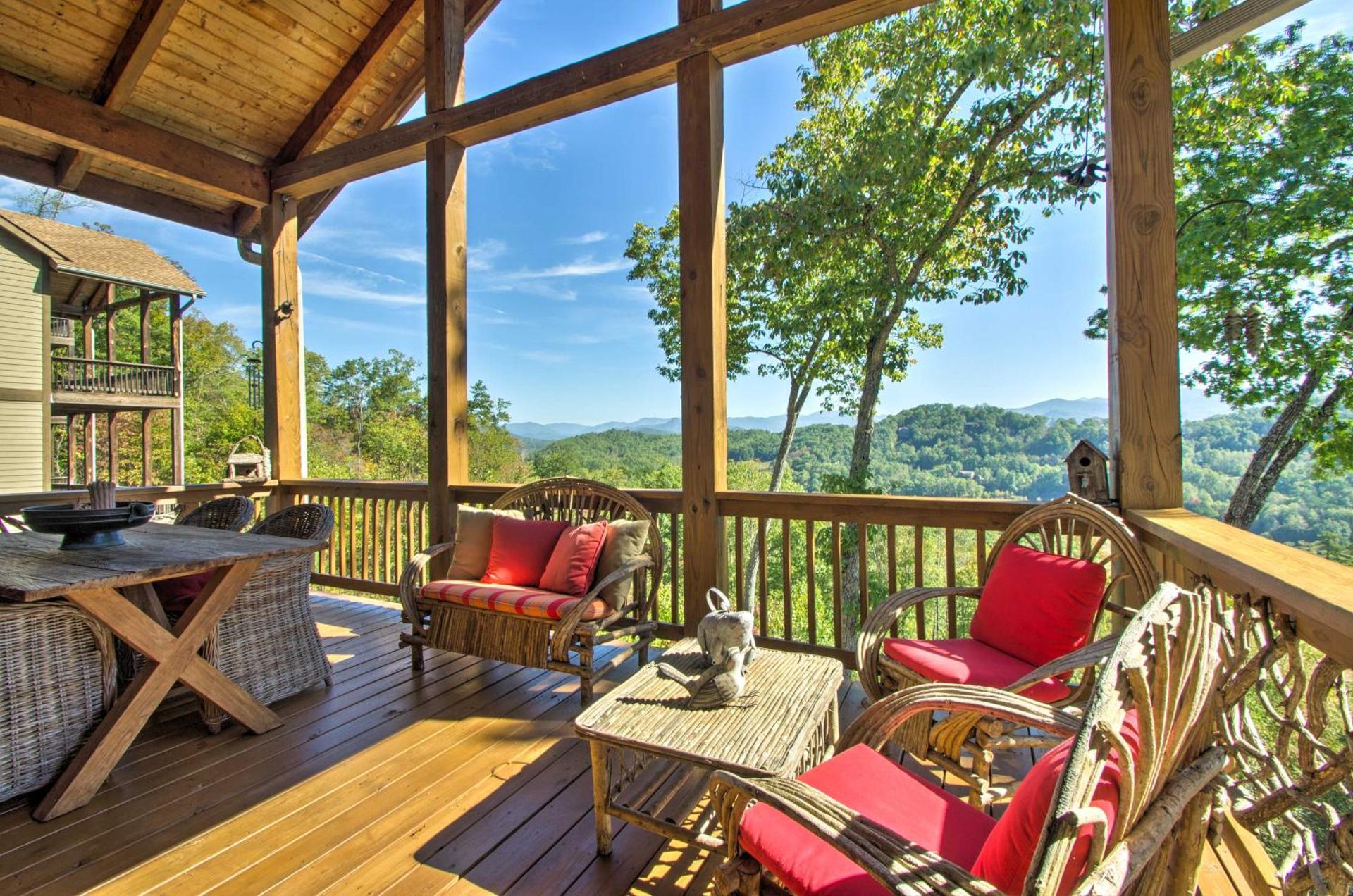 Bryson City Condo with Spectacular Views and Amenities