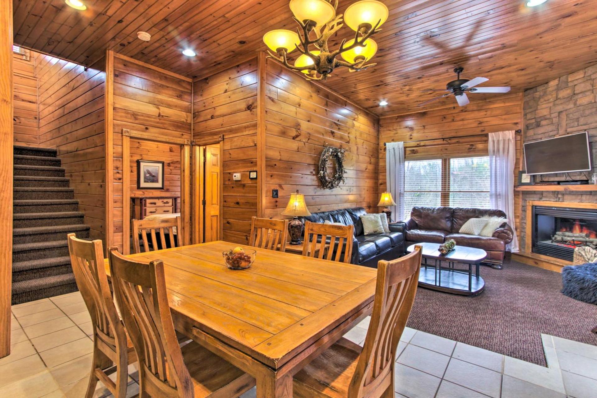Sevierville Cabin with Hot Tub and Large Deck!