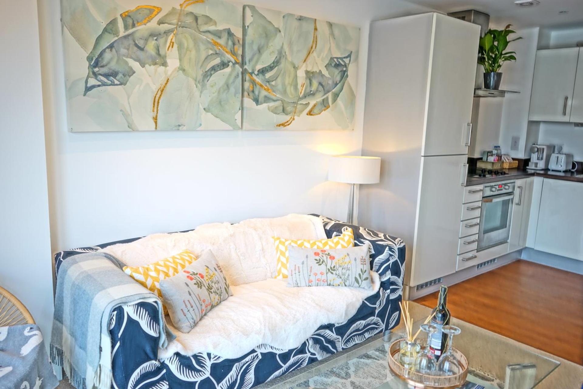 Soak up the Light at a Soothing, Stylish Apartment in Swansea Marina