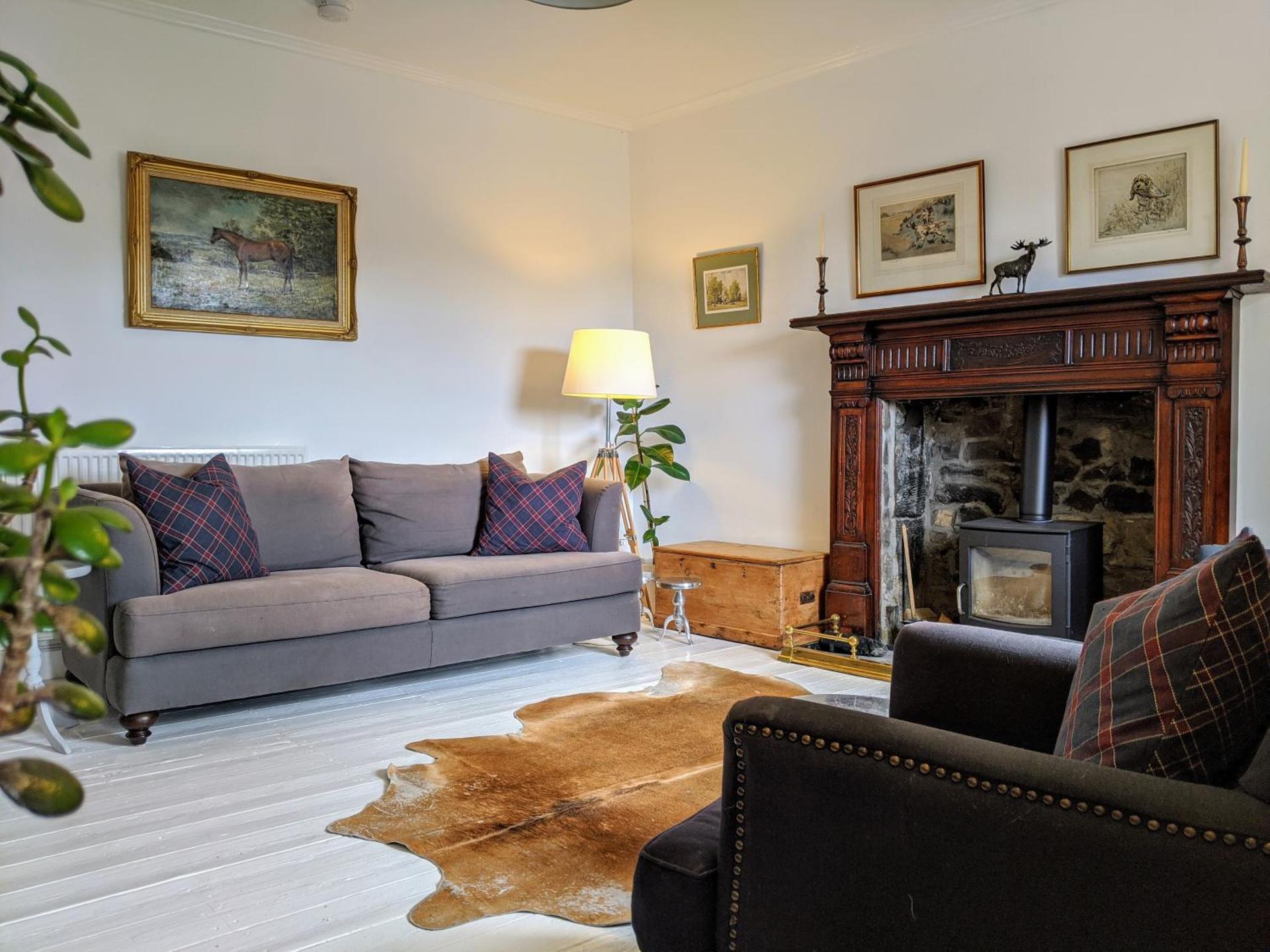 Central Hawick spacious stylish flat with log burner