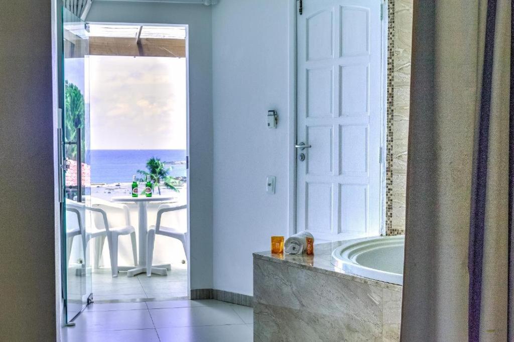 Partial view with soaking tub