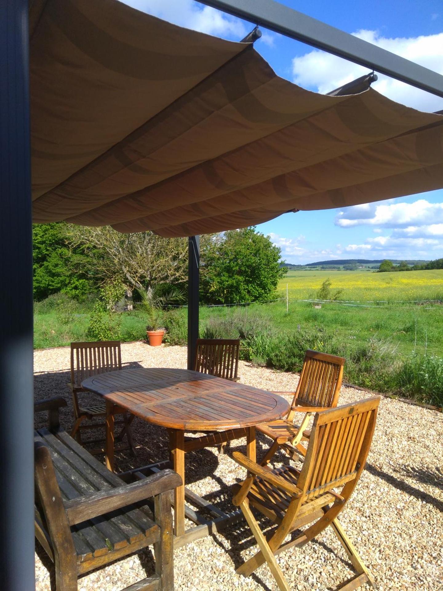 chambre avec SDB privative en pleine campagne