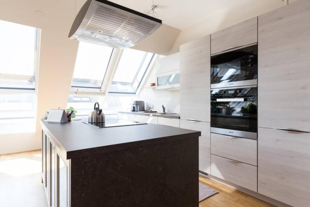 Großes Penthouse #12 mit Terrasse und Aussicht