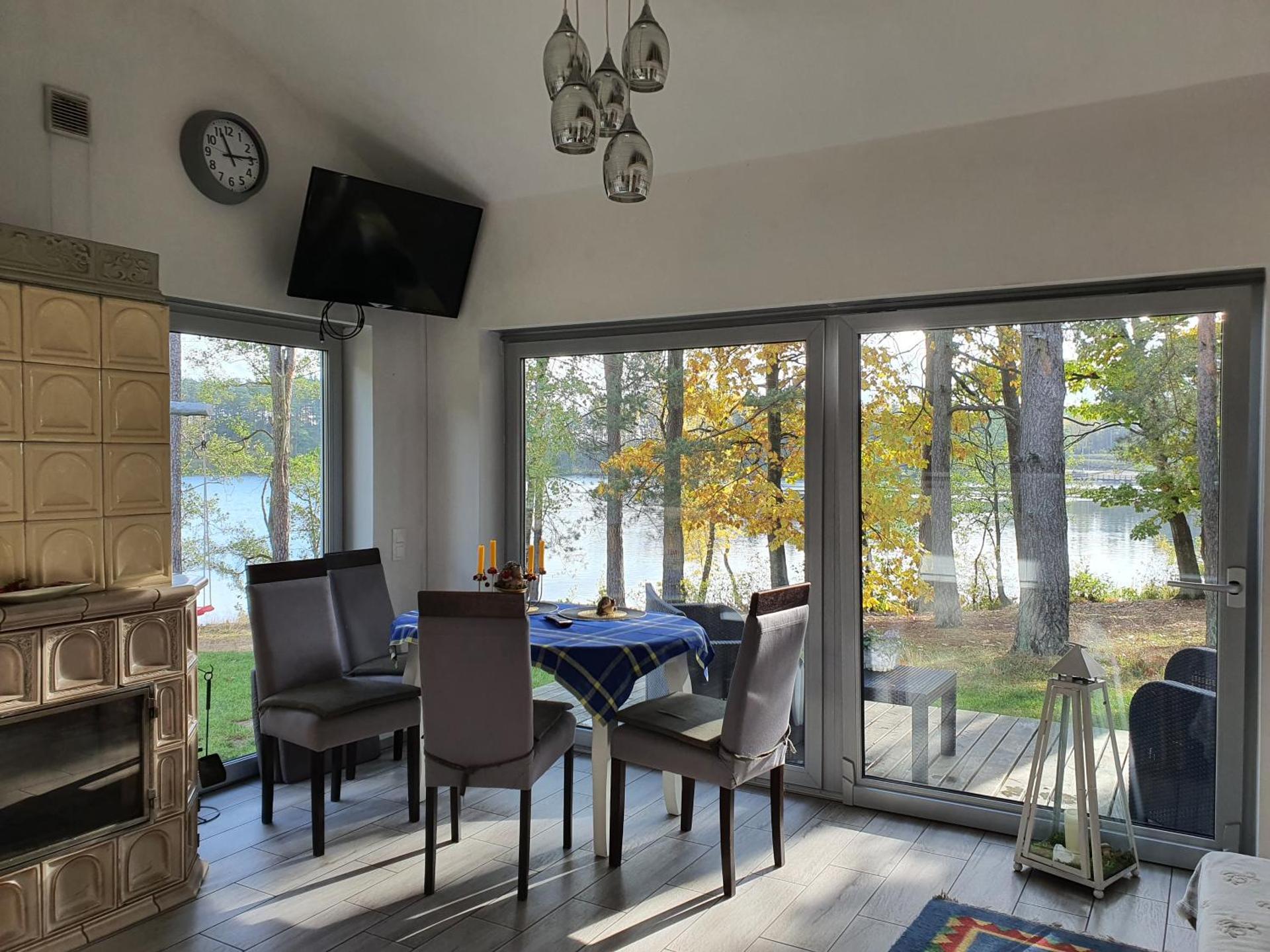 Agro Breza domek nad samym jeziorem- sauna ogrodowa