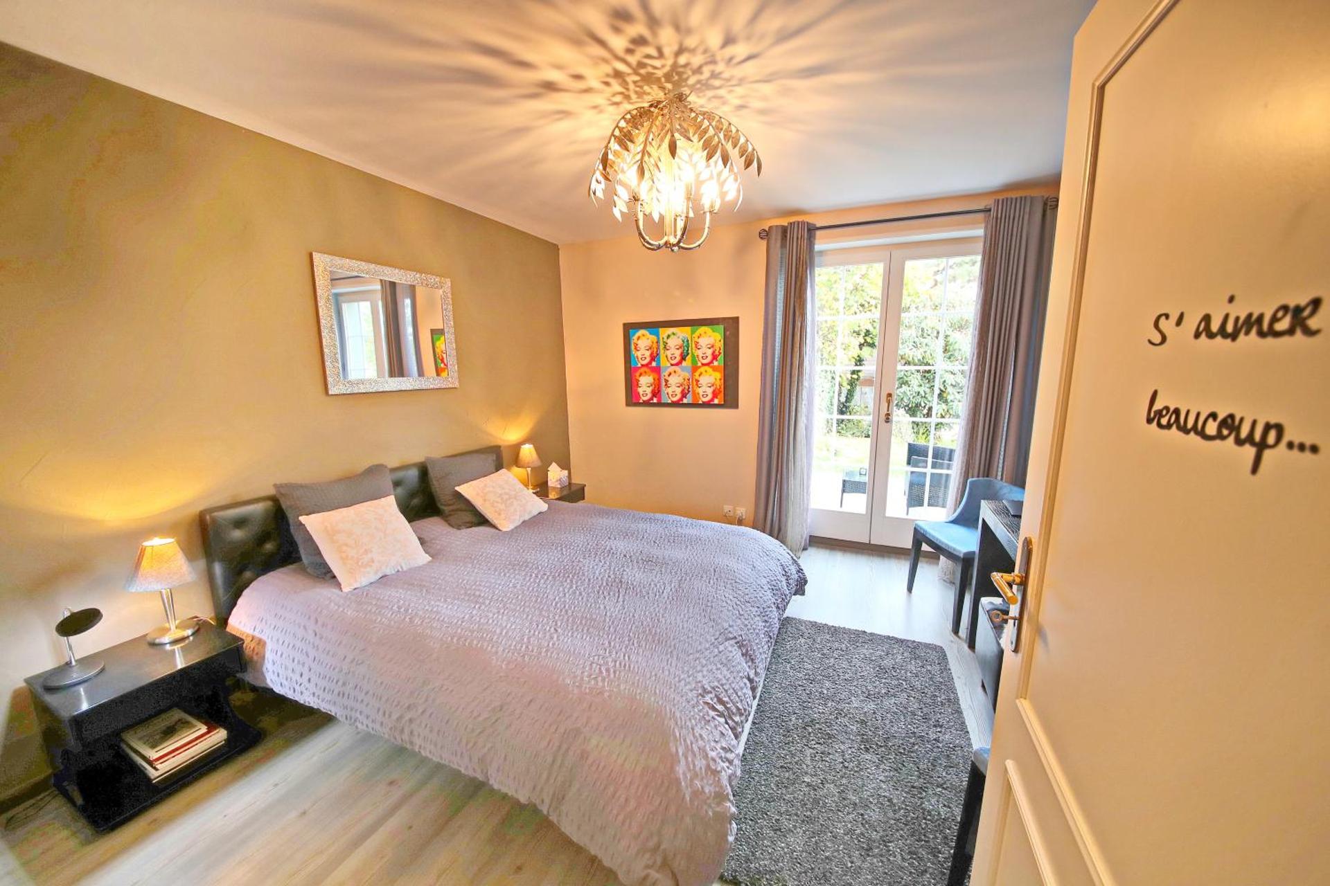 Corseaux Beach | Superior Double Room with Partial Lake View and with Terrace-Garden 