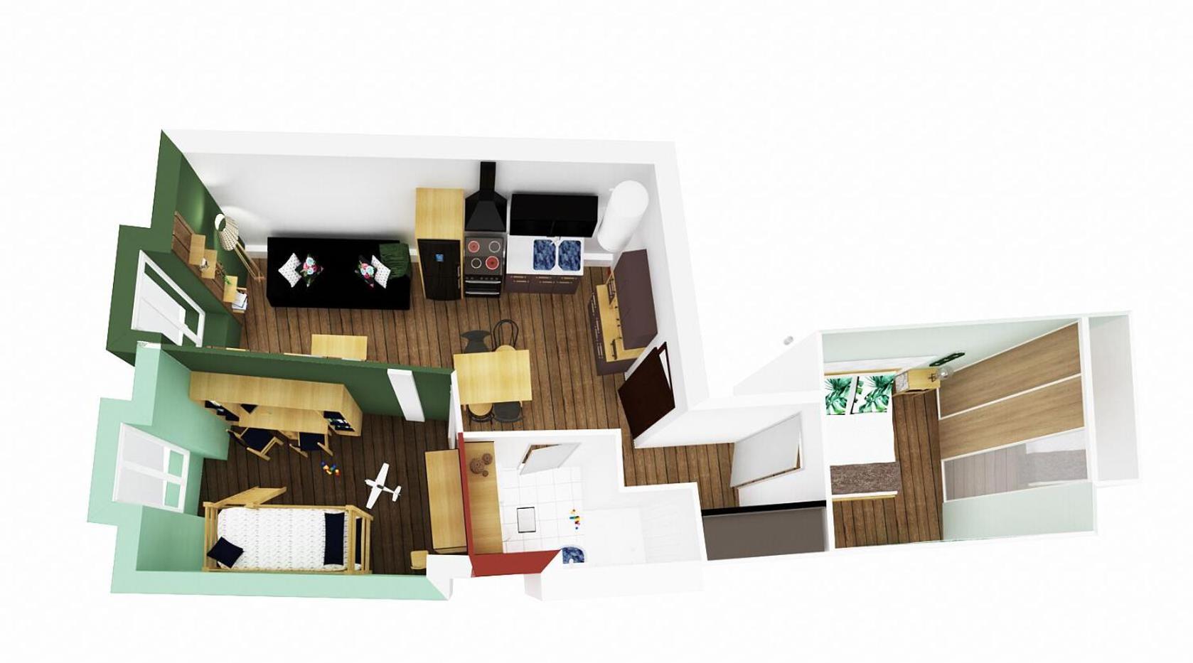 LOUHANS Les Petites Arcades avec ses deux appartements coté Arcades et coté cour