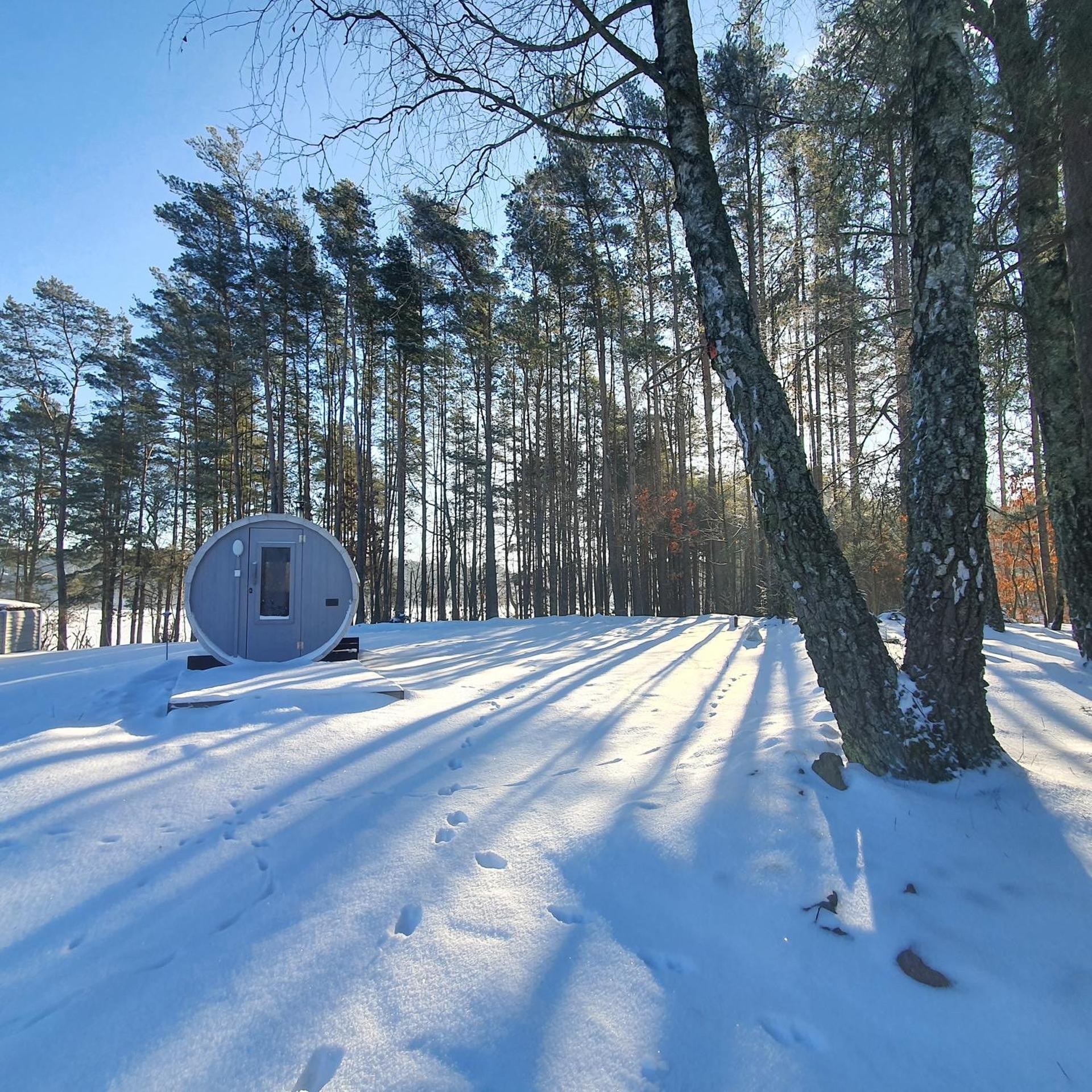 Agro Breza dom z kominkiem 80 metrów od jeziora - sauna, balia ogrodowa