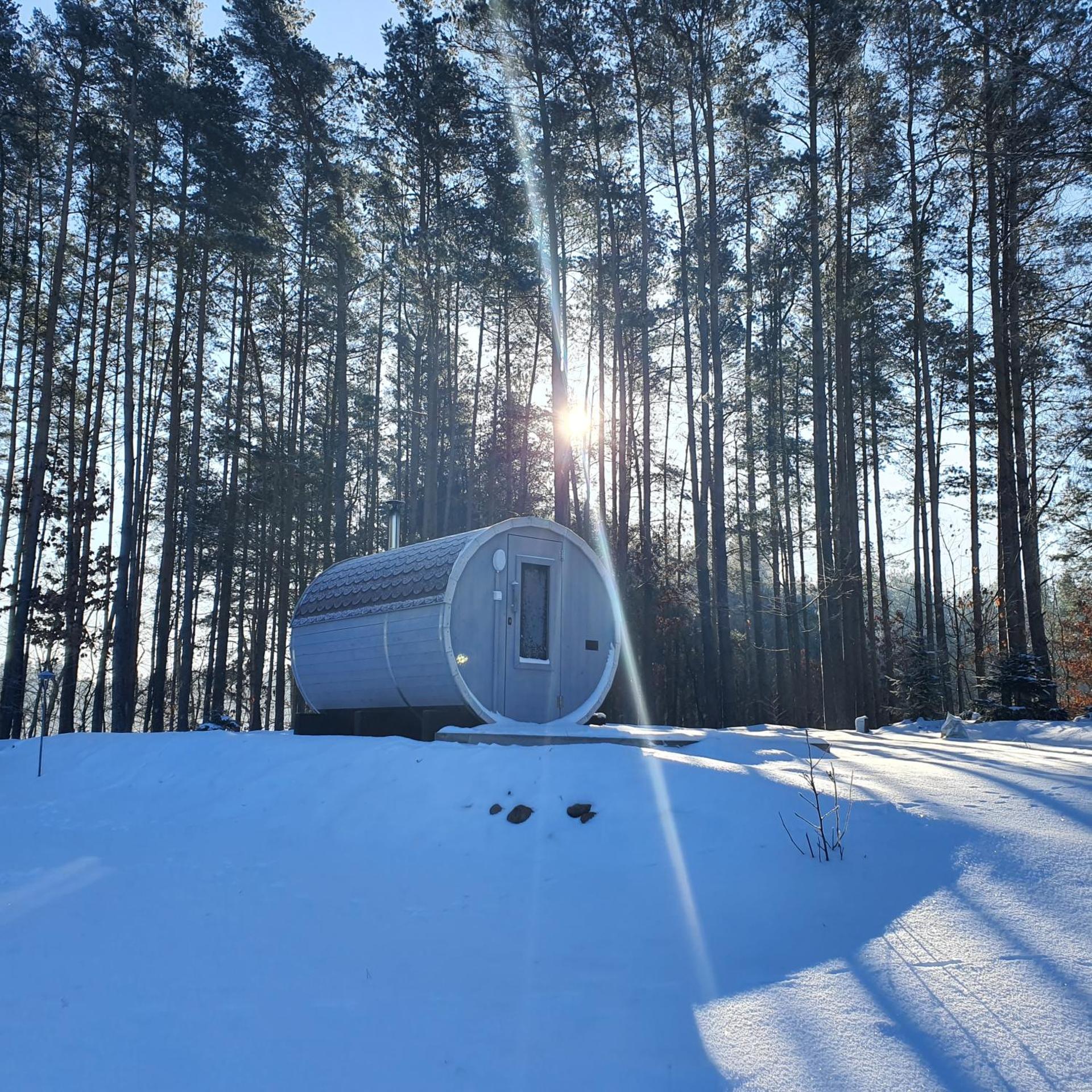 Agro Breza dom z kominkiem 80 metrów od jeziora - sauna, balia ogrodowa
