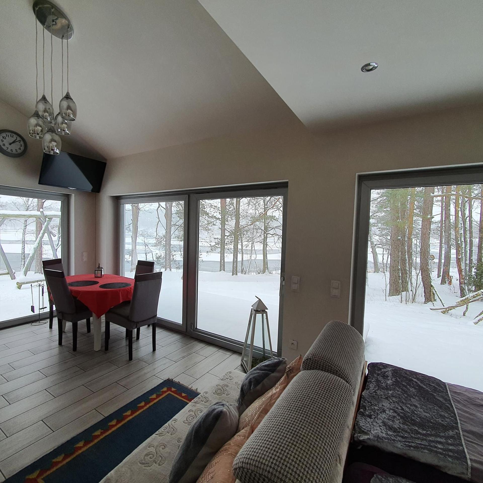 Agro Breza domek nad samym jeziorem- sauna ogrodowa