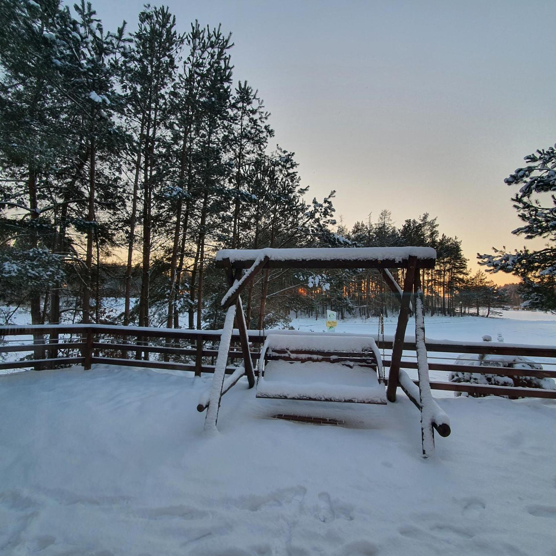 Agro Breza dom z kominkiem 80 metrów od jeziora - sauna, balia ogrodowa