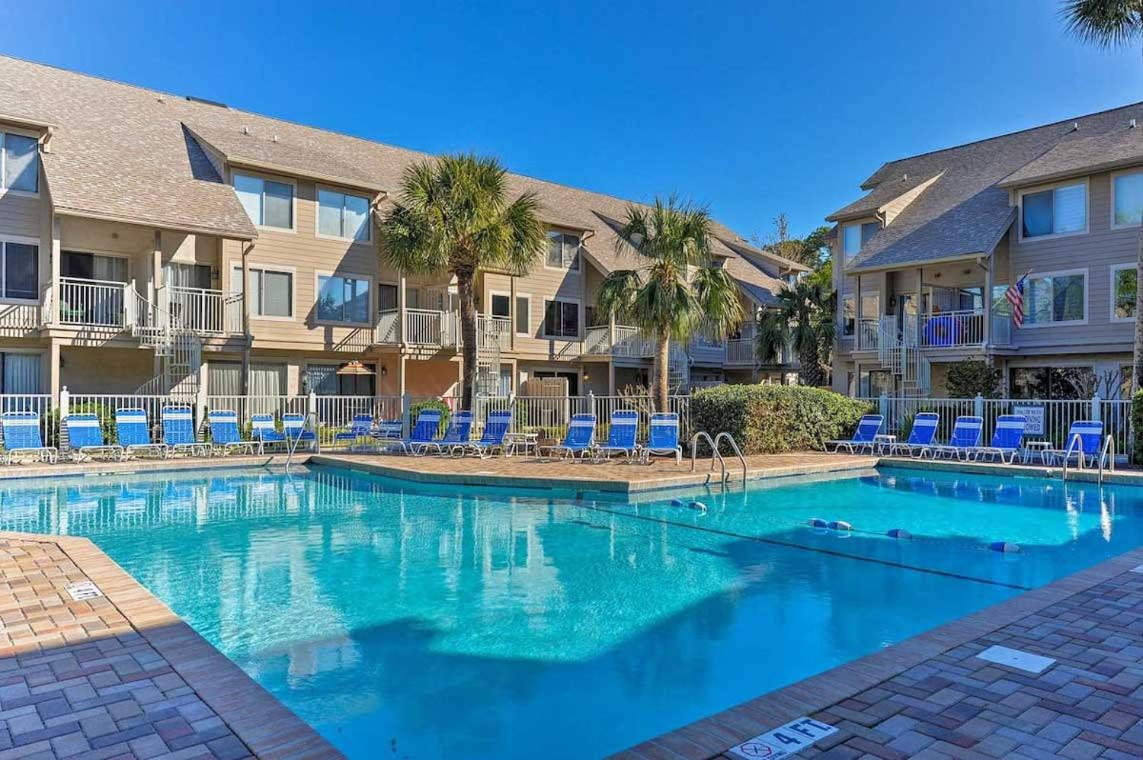Walk to Hilton Head Island Beach Villa with Balcony