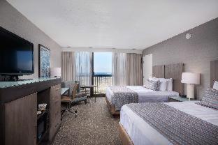 Zimmer mit 2 Queensize-Betten und Meerblick - haustierfreundlich / Nichtraucher