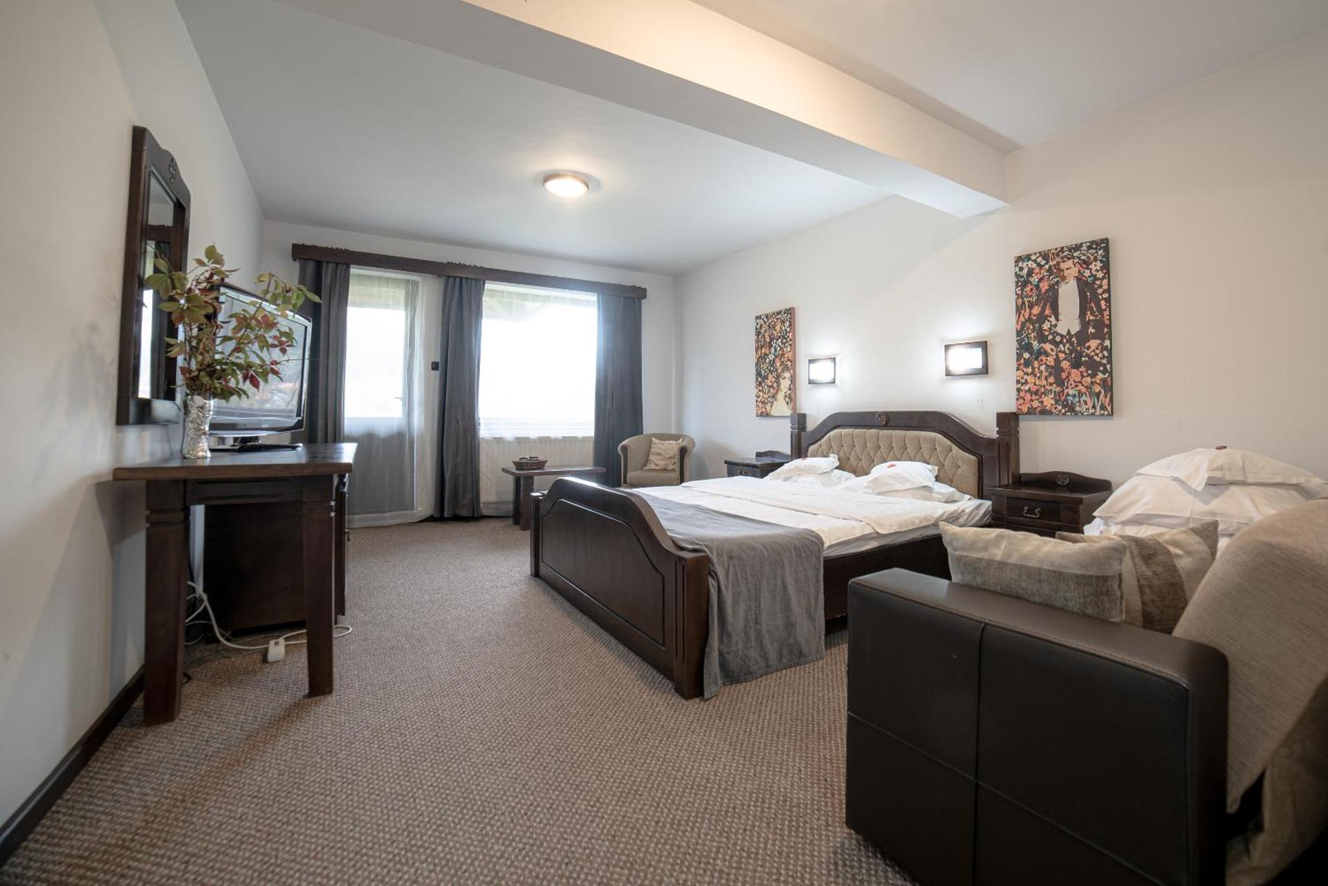 Double Room with Balcony, Castle View and Extra Sofa Bed