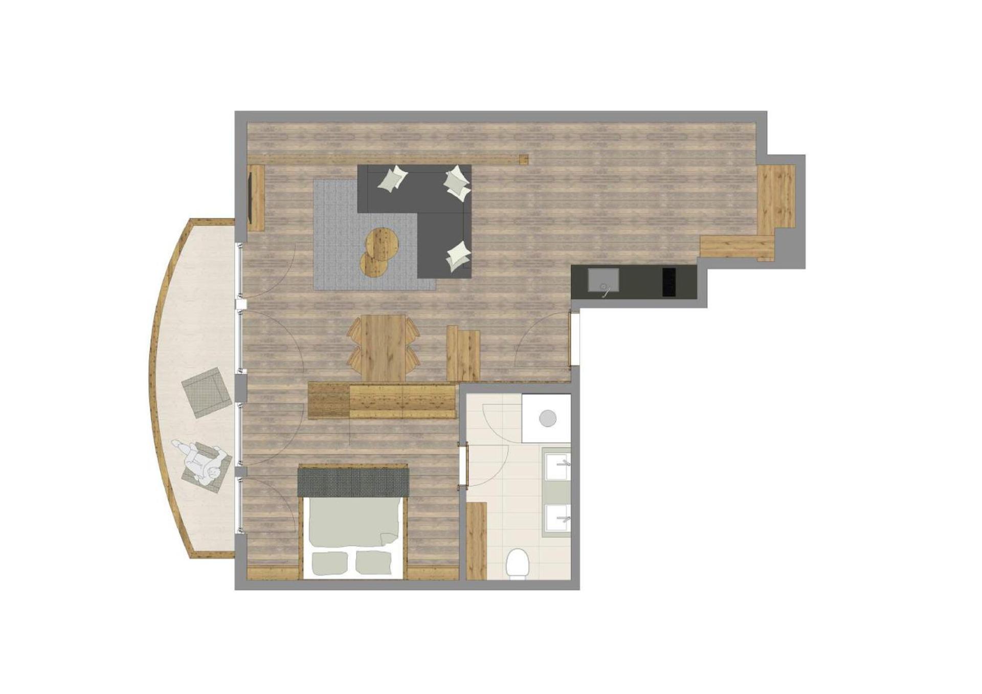 Apartment with Balcony