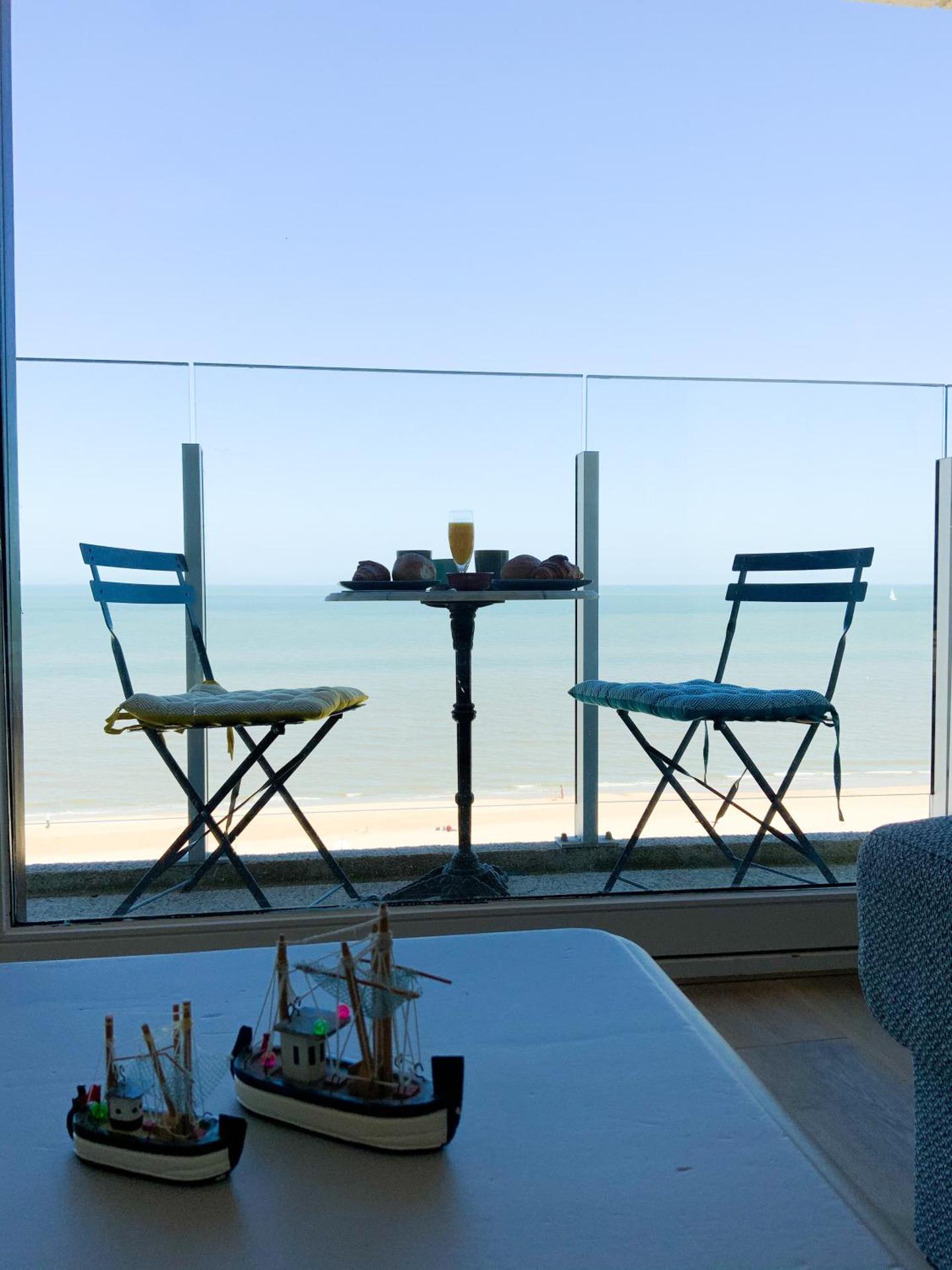 Genieten van de Vlaamse kust met prachtig zeezicht