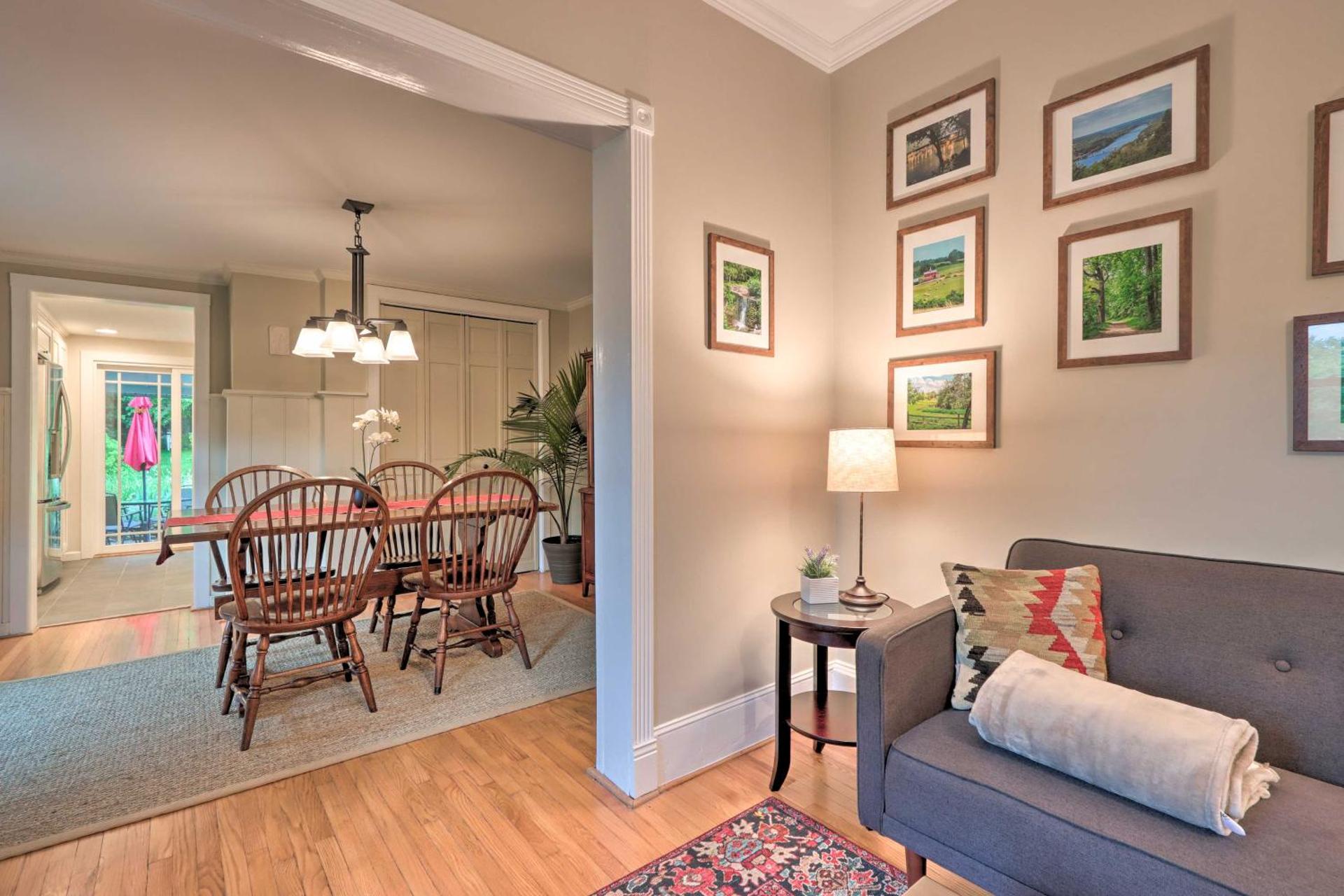 Charming Abode with Patio - Walk to Town and River!