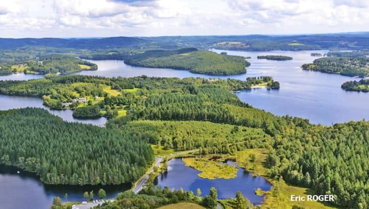 Appartement rouge avec jardin