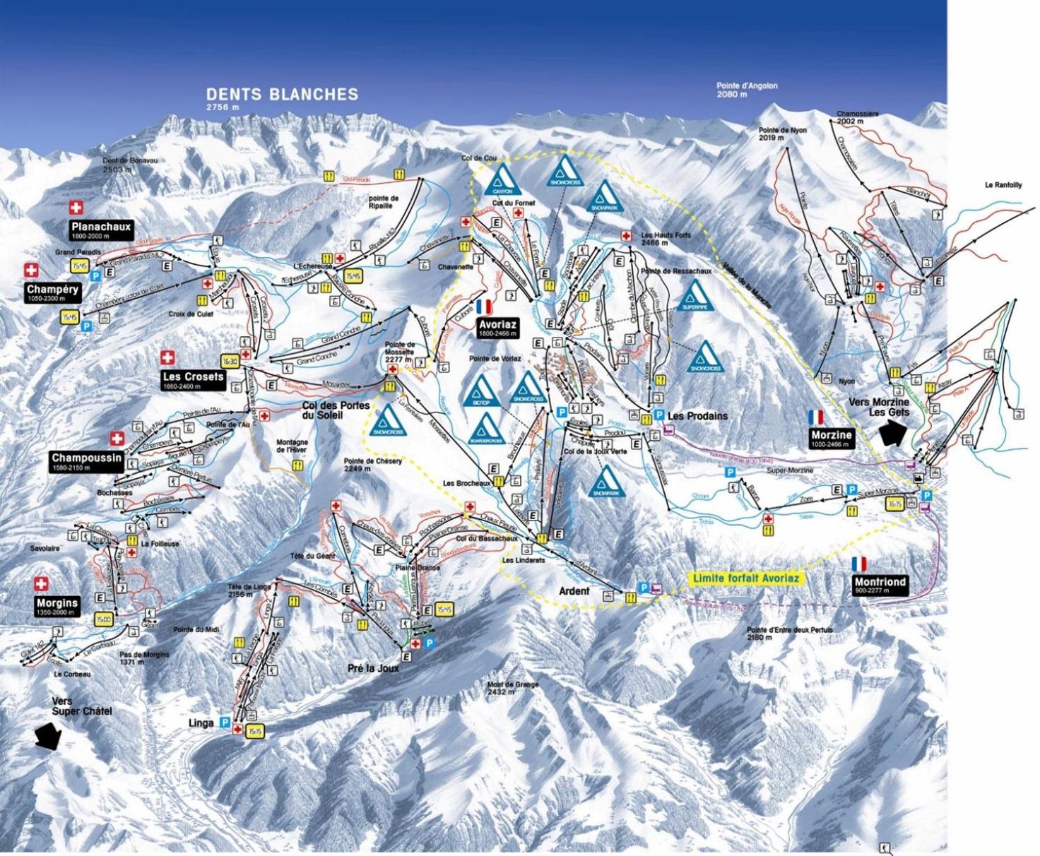 Avoriaz au pied des pistes et des commerces, secteur Falaise, Immeuble Neva