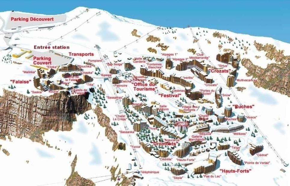 Avoriaz au pied des pistes et des commerces, secteur Falaise, Immeuble Neva