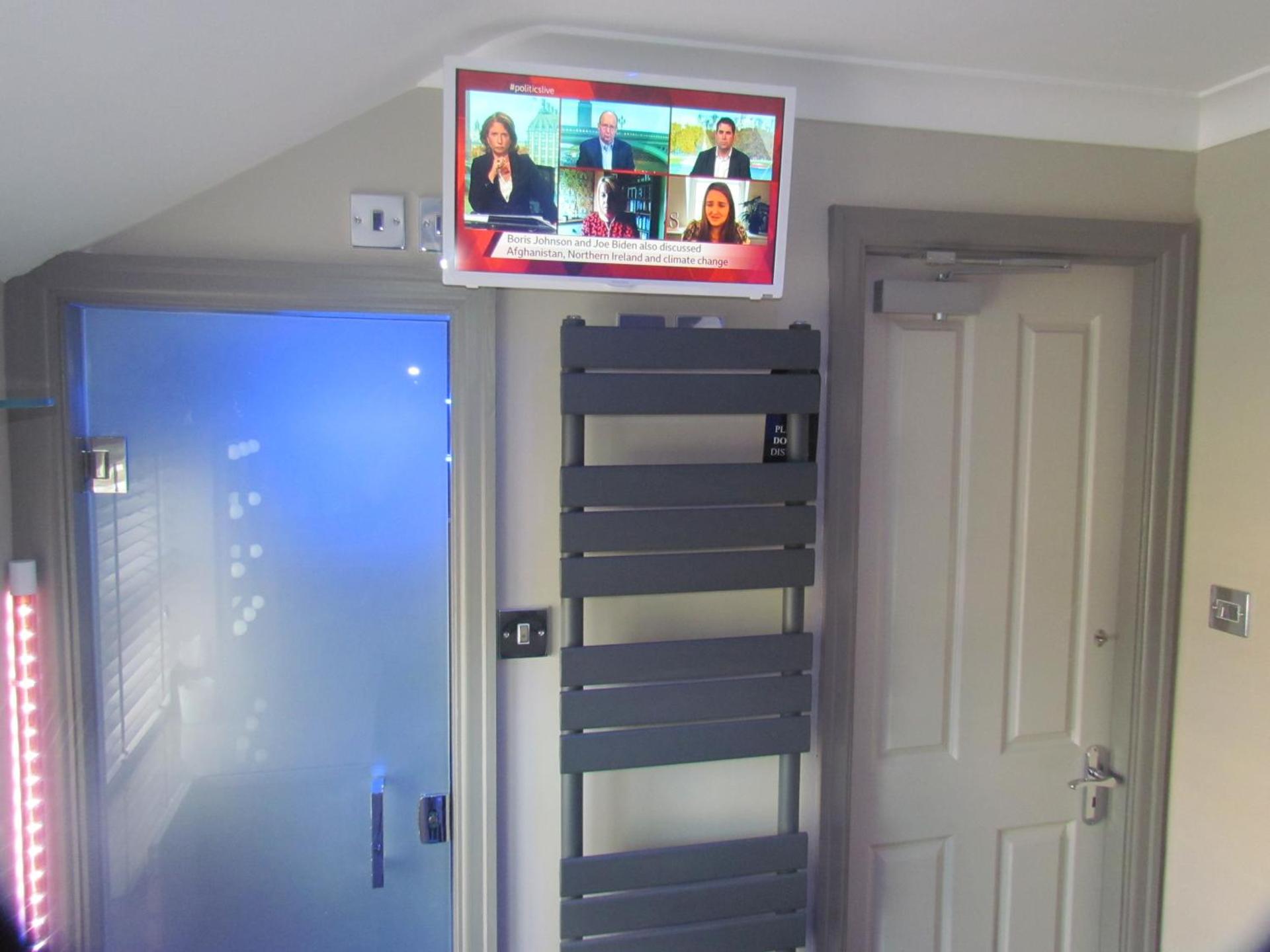  Bunk bed room with bathroom.