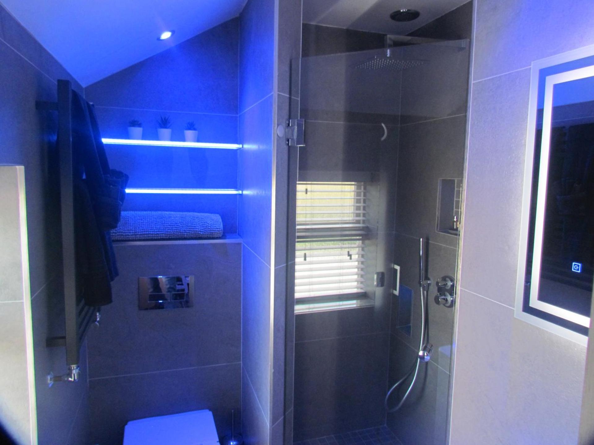  Bunk bed room with bathroom.